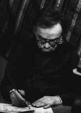 Photo of Nikifor at work