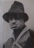 Photo of Nikifor with a hat